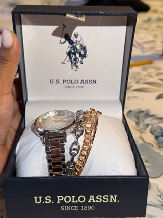 Reloj Polo Assn. Mujer Oro y Plata