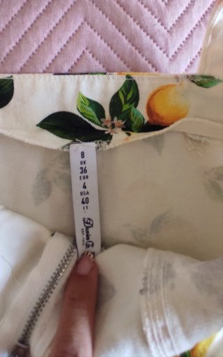 Top corto estampado limones
