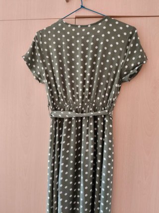 Vestido largo verano lunares