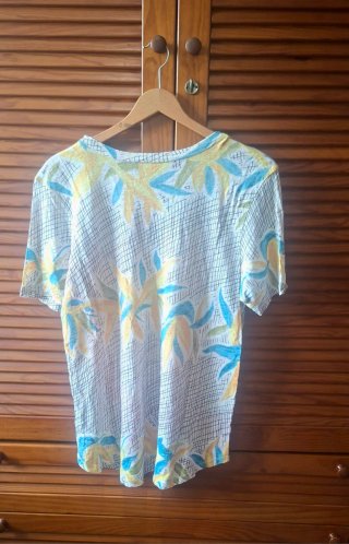 Camiseta Zara Estampada Verano Talla L