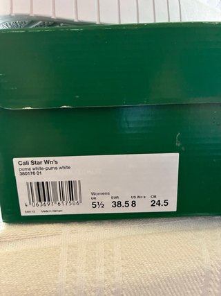 Zapatillas Puma Cali Star Mujer Talla 38.5