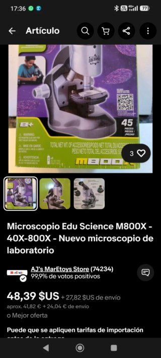 Microscopio educativo