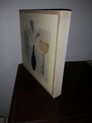 Cuadro Decorativo Beige y Azul