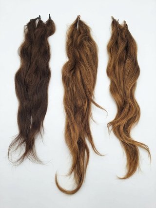 Cabello Virgen Natural Mujer 60cm (3 Lotes )