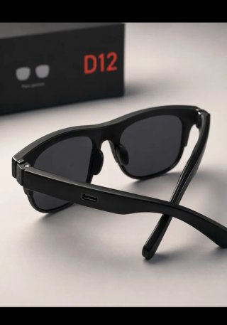 Gafas inteligentes D12 Bluetooth + cargador