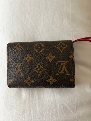 Monedero pequeño Marrón y Rojo
