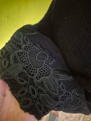 Vestido Zara Negro Encaje