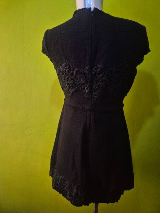 Vestido Zara Negro Encaje