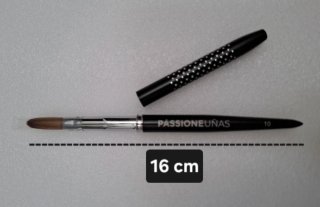 Pincel Kolinsky Nº10 Passione Beauty Negro NUEVO