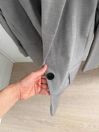 Blazer H&M Gris Básico