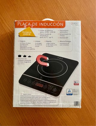 Placa Inducción Quigg 2000W