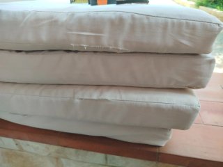 Lote cojines para sillas de jardín