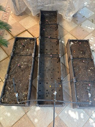 Jardinera grande con riego por goteo