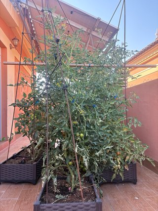 Jardinera grande con riego por goteo