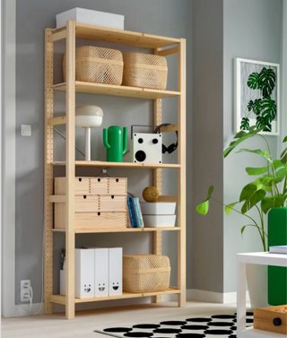 Estantería IKEA IVAR (adaptada y baldas extras)