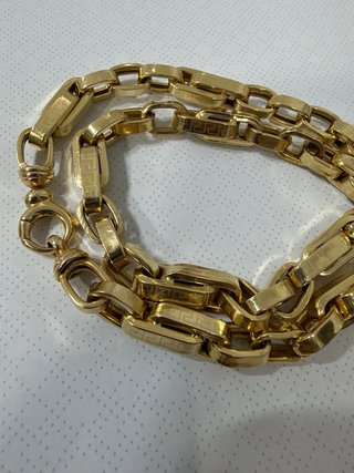 Cadena de oro 75gr 585 con cruz