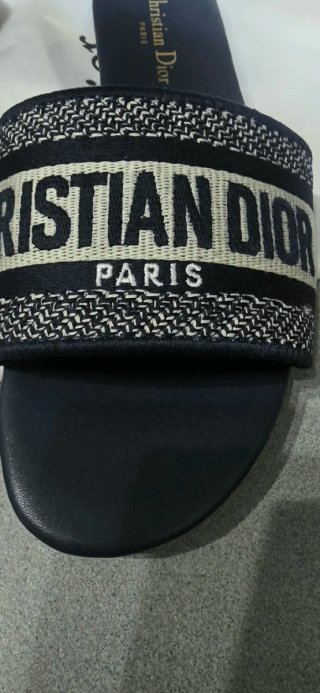 Sandalias Christian Dior Negras y Blancas