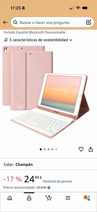 Funda y Teclado Inalámbrico para iPad