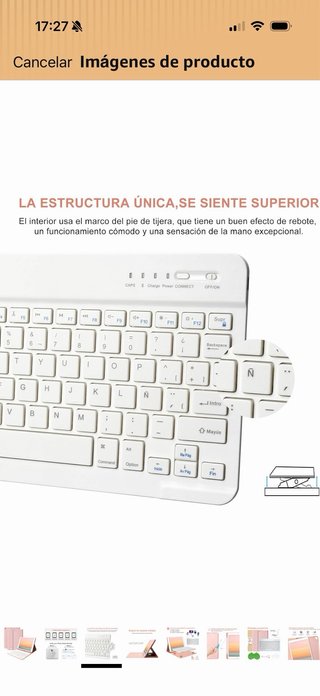 Funda y Teclado Inalámbrico para iPad