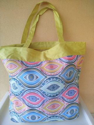 Borsa mare Sabrina Tenori fantasia floreale