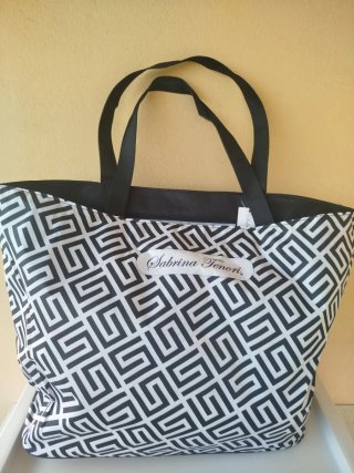 Borsa mare Sabrina Tenori fantasia floreale