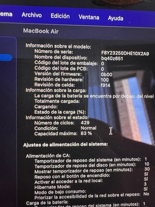MacBook Air M2 · 256GB · Impoluto
