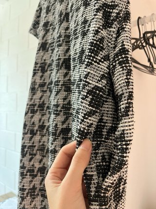 Vestido estampado pata de gallo