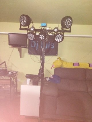 Altavoces y Focos Discoteca