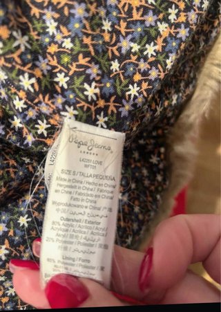Abrigo pelo Pepe Jeans Talla S