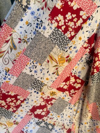 Falda pantalón patchwork multicolor