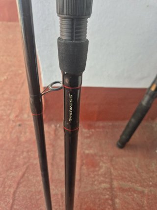 Pack 2 cañas de carpfishing + carrete