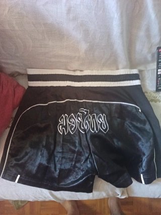 Pantalones Muay Thai Kick Boxing Adidas Azul