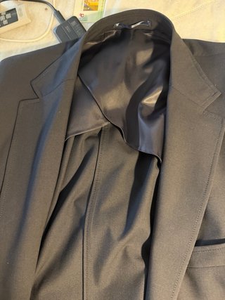 Americana Mango Negra Talla 56
