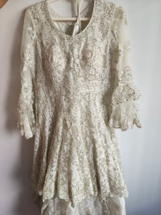 Vestido Novia Asiático Bordado- 3 piezas