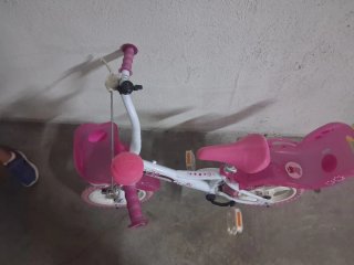 Bicicleta infantil Peppa Pig rosa