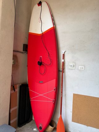 Tabla Paddle Surf Roja y Blanca + Pala
