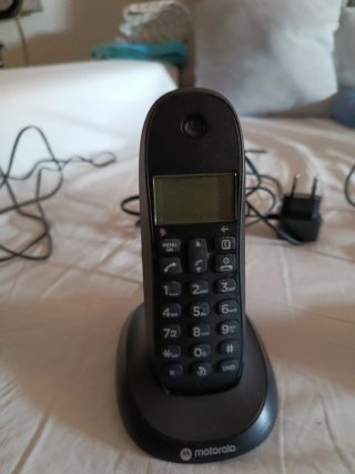 Teléfono Fijo Motorola Negro