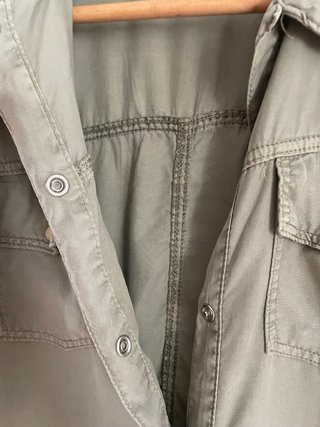 Camisa vaquera verde Zara