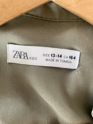 Camisa vaquera verde Zara
