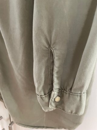 Camisa vaquera verde Zara