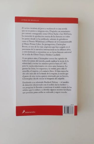Libro: El curioso incidente del perro a medianoche