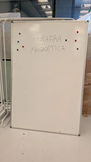 Pizarra blanca de rotulador y magnética  grande