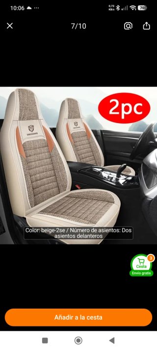 Fundas Asientos Fiat Ducato Conductor y Copiloto