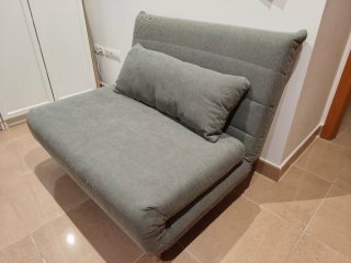 Sofá Cama Individual Gris 109 cm, Maisons du Monde