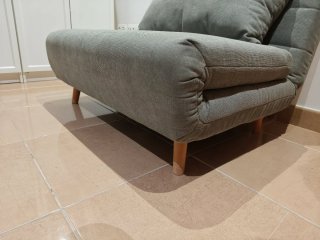 Sofá Cama Individual Gris 109 cm, Maisons du Monde