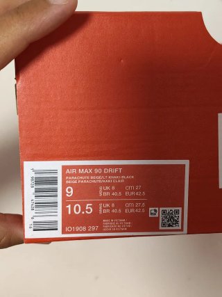 T42,5 Nike Air Max 90 Drift Beige/Blanco