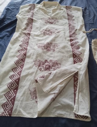 Copricostume fantasia Inca Beige/borgogna