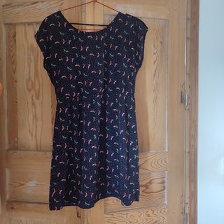 Vestido corto vintage estampado