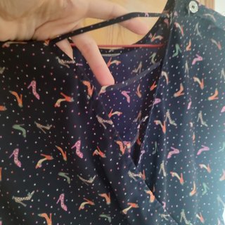 Vestido corto vintage estampado