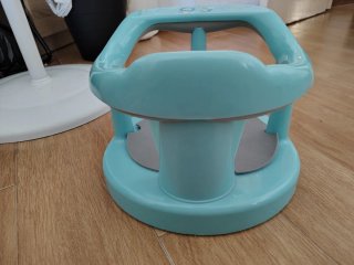 Silla de baño azul para bebé